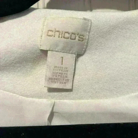 Chicos thick knit brass button color block blazer Professional office career GUC - Picture 8 of 8